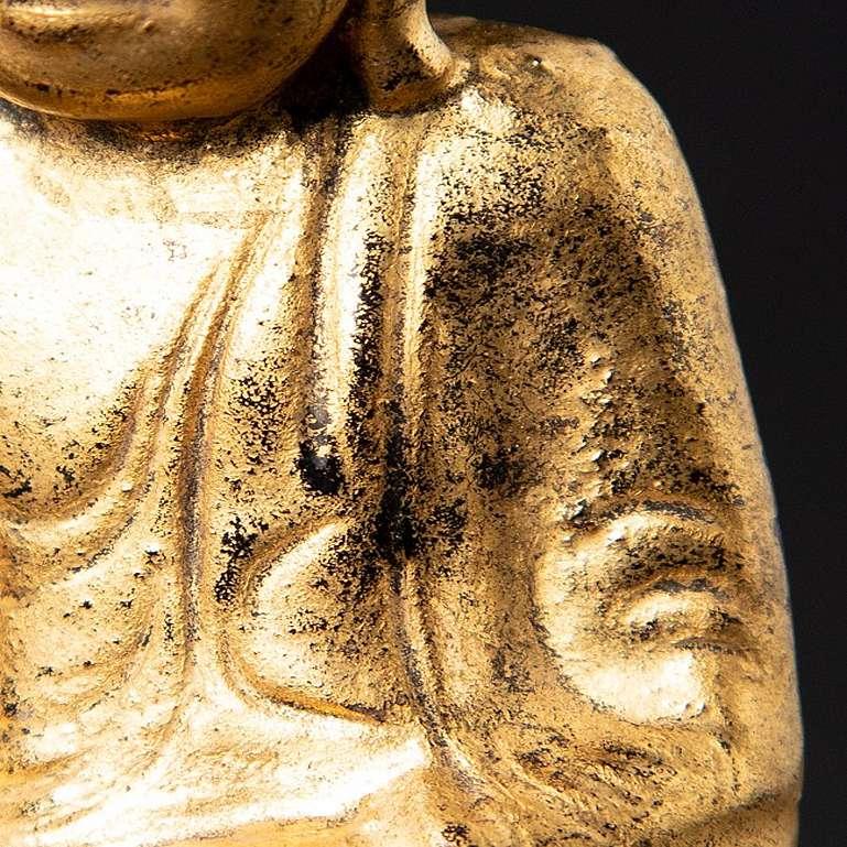 Antike burmesische Buddha-Statue aus Burma im Angebot 10