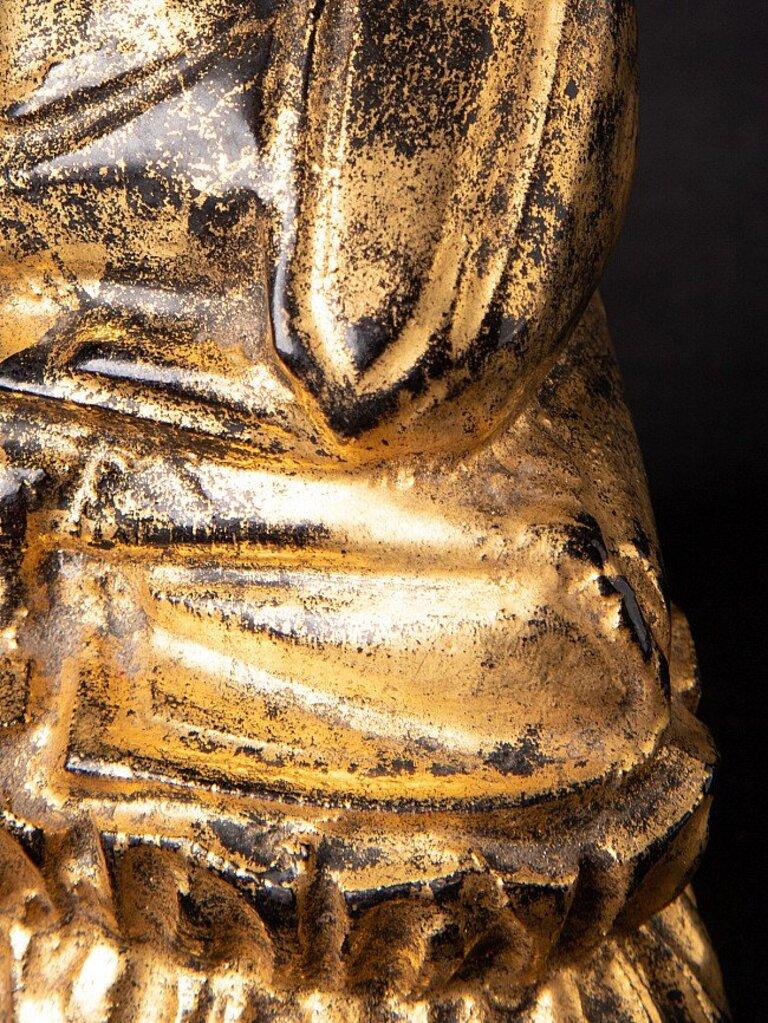 Antike burmesische Buddha-Statue aus Burma im Angebot 10