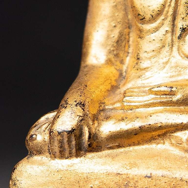 Antike burmesische Buddha-Statue aus Burma im Angebot 13