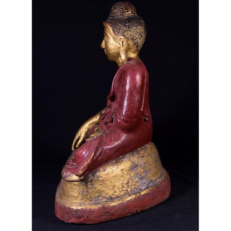 Antique Burmese Buddha Statue from Burma In Good Condition For Sale In DEVENTER, NL
