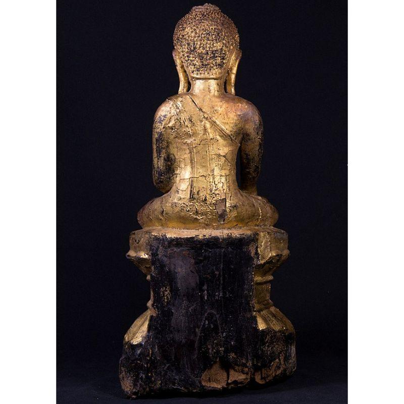 17th Century Antique Burmese Buddha Statue from Burma For Sale