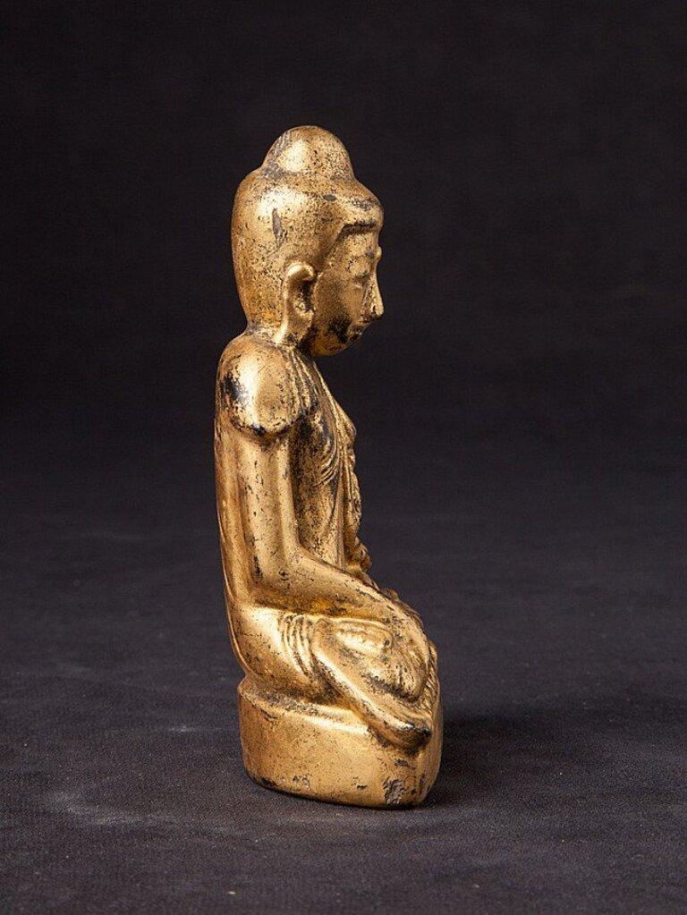 Lacquer Antique Burmese Buddha Statue from Burma For Sale