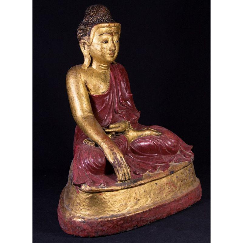 Antique Burmese Buddha Statue from Burma For Sale 1