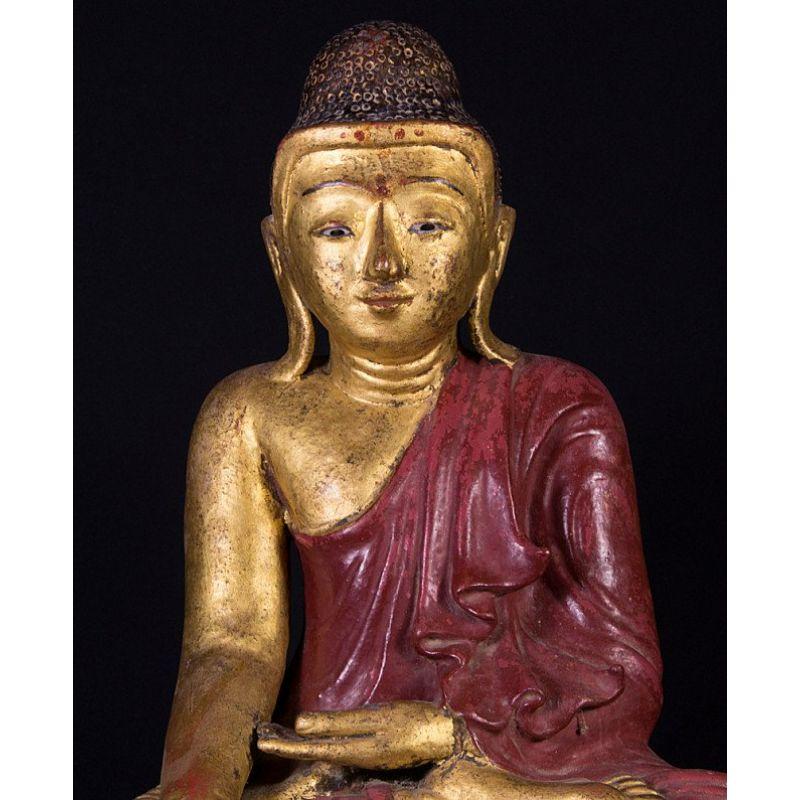 Antique Burmese Buddha Statue from Burma For Sale 2