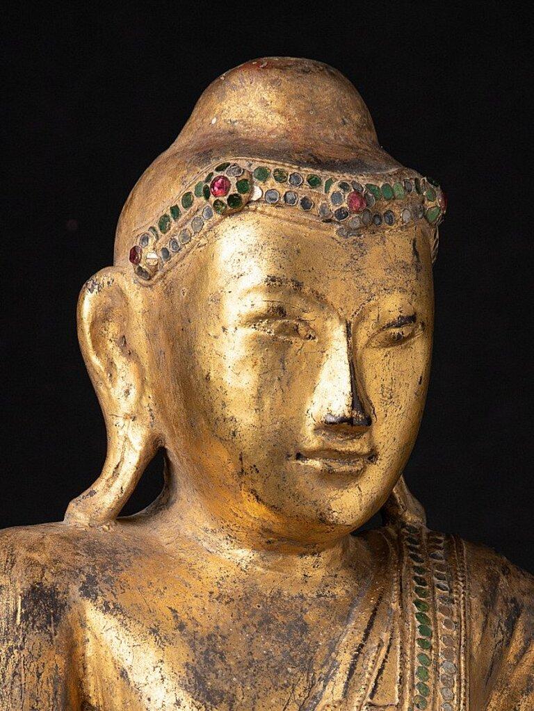 Antique Burmese Buddha Statue from Burma For Sale 3