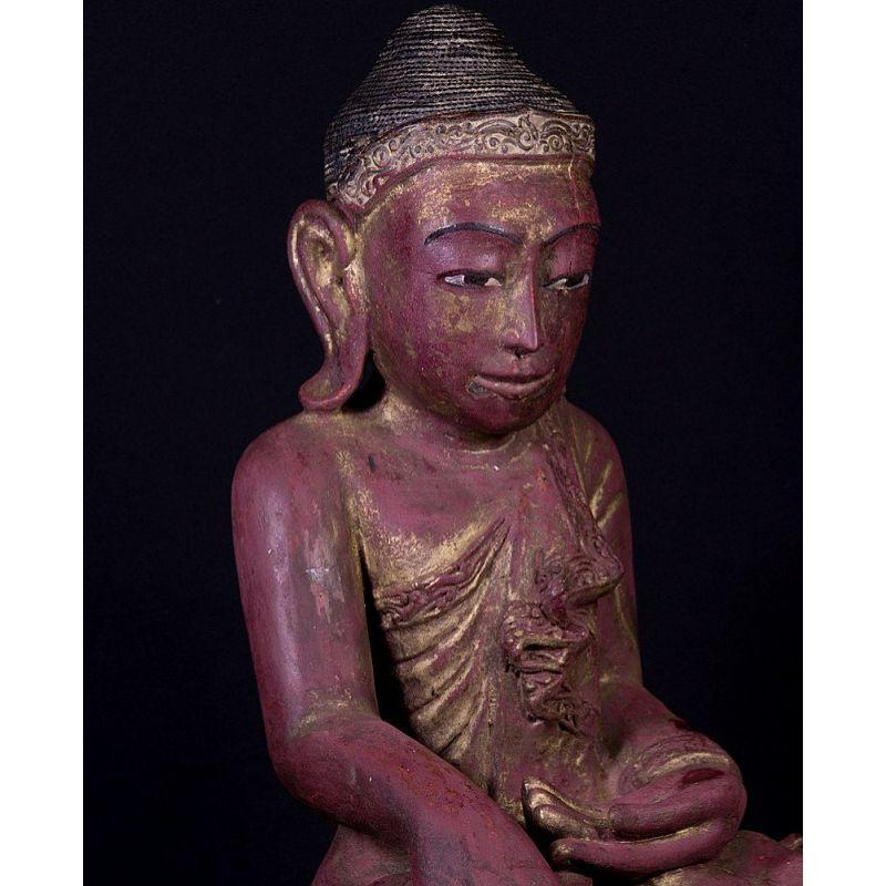 Antique Burmese Buddha Statue from Burma For Sale 3