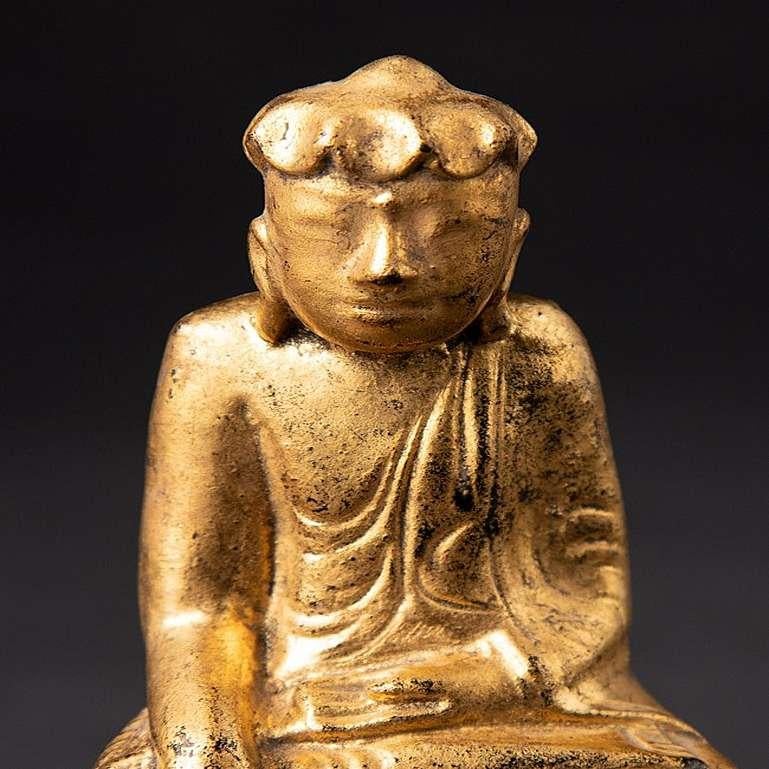 Antike burmesische Buddha-Statue aus Burma im Angebot 3