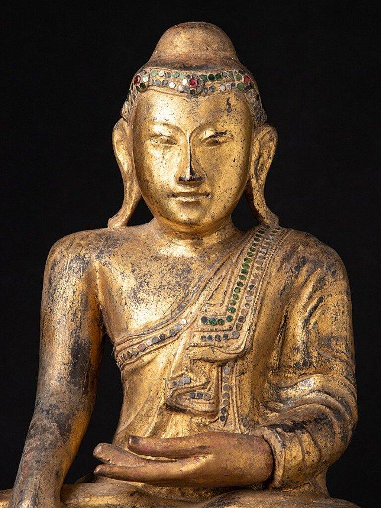 Antique Burmese Buddha Statue from Burma For Sale 4