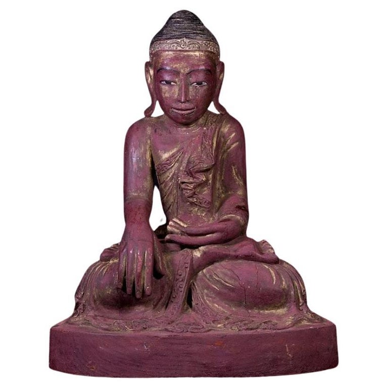 Antique Burmese Buddha Statue from Burma For Sale at 1stDibs