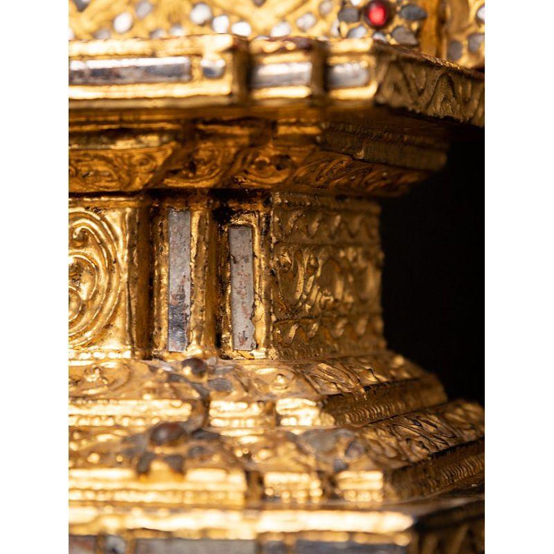 Antique Burmese Buddha Throne from Burma 10