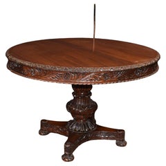 Antique Burmese Centre Table - Hand Carved Burma Circa 1860