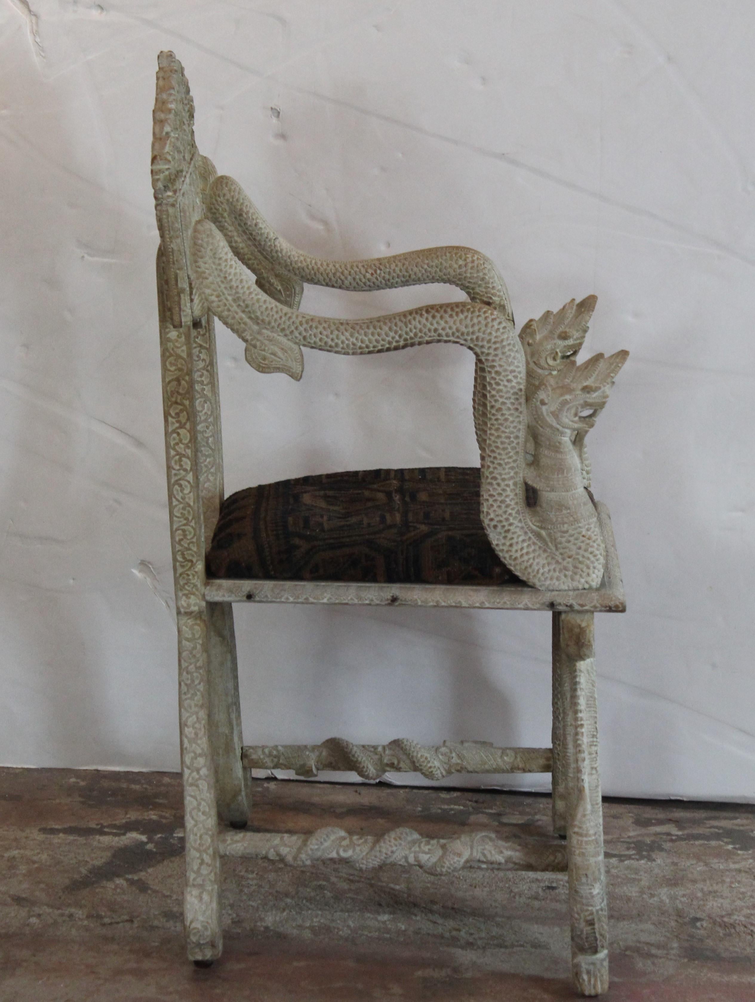 Wood Antique Burmese Chair