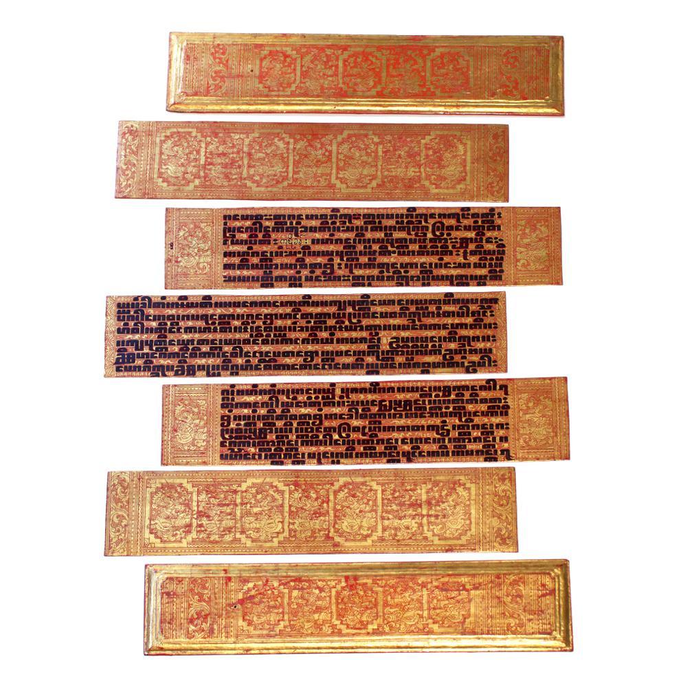 Antique Burmese Gilt Lacquered Kammavaca Manuscript 2