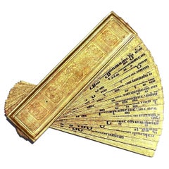 Antike burmesische vergoldete, lackierte Kammavaca- Manuscript