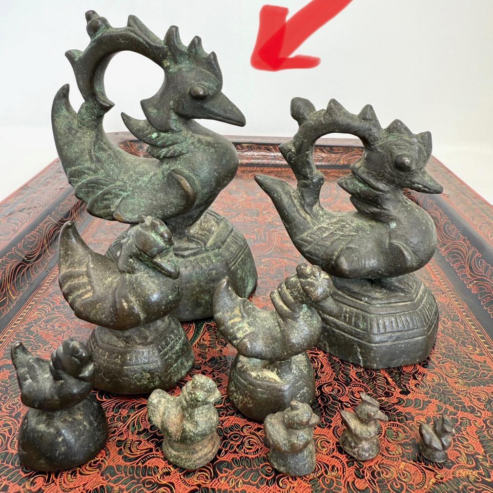 Antique Burmese Karaweik 1 Viss Opium Weight For Sale 5