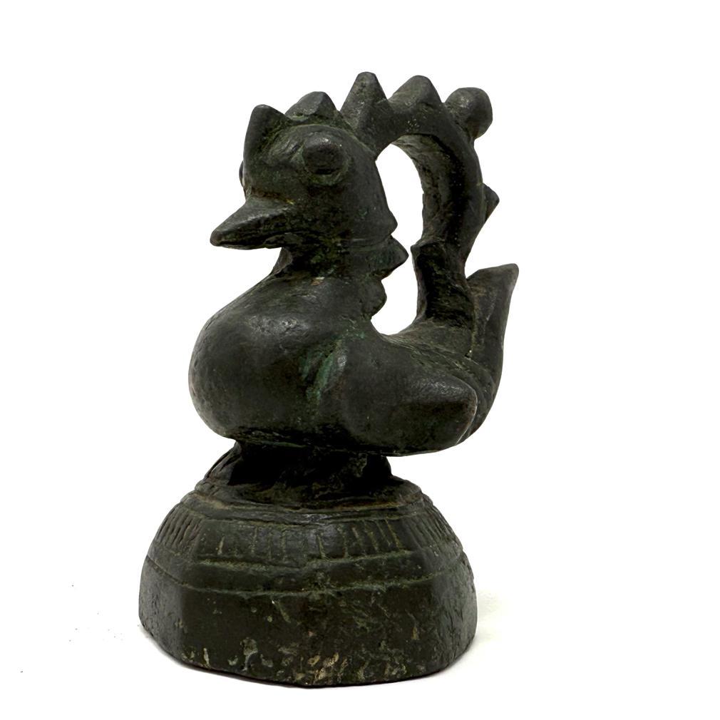 Birmano Antico peso da mercato birmano Karaweik 50 Tical in bronzo in vendita