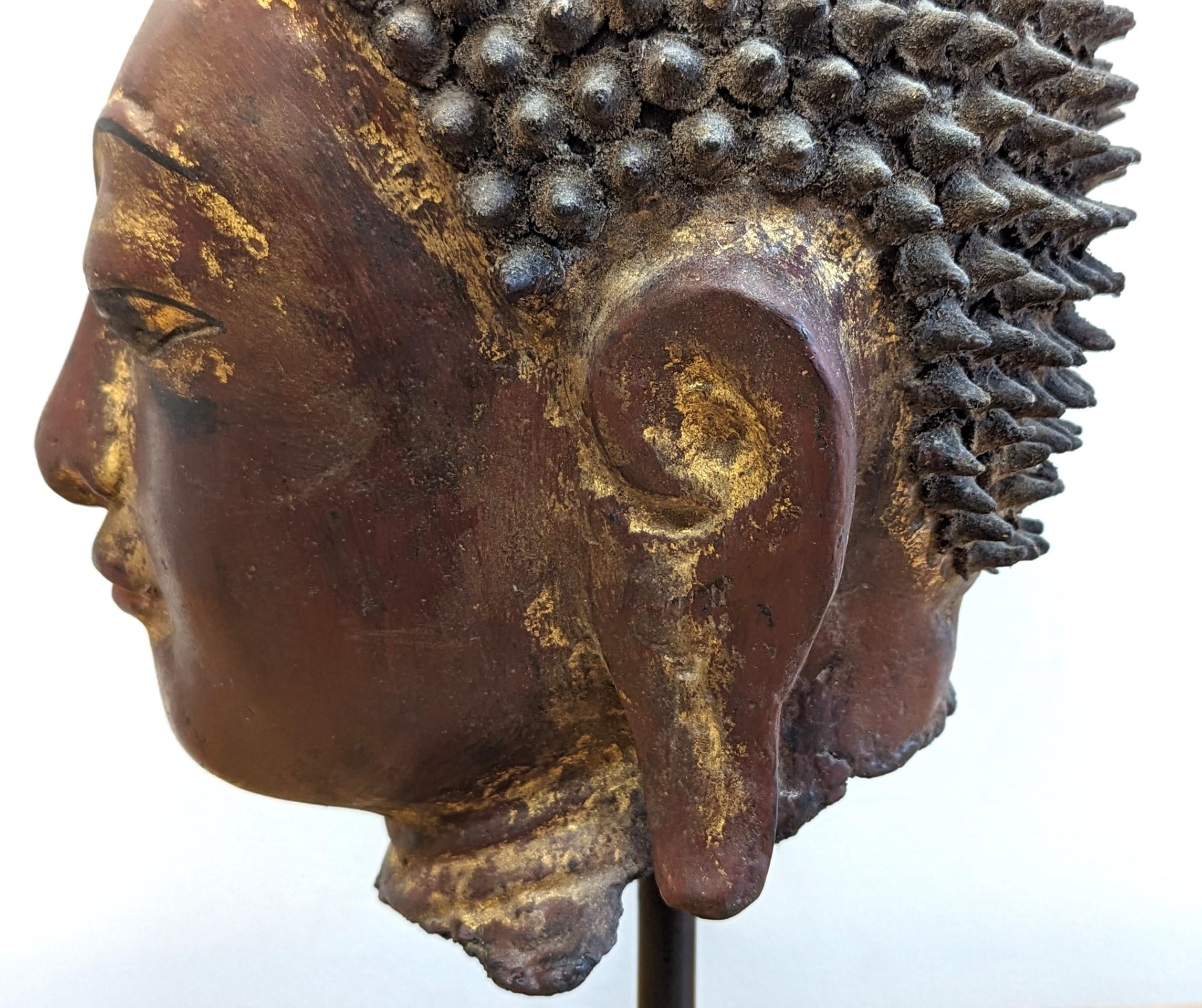 Bouddha birman ancien en laque en vente 3