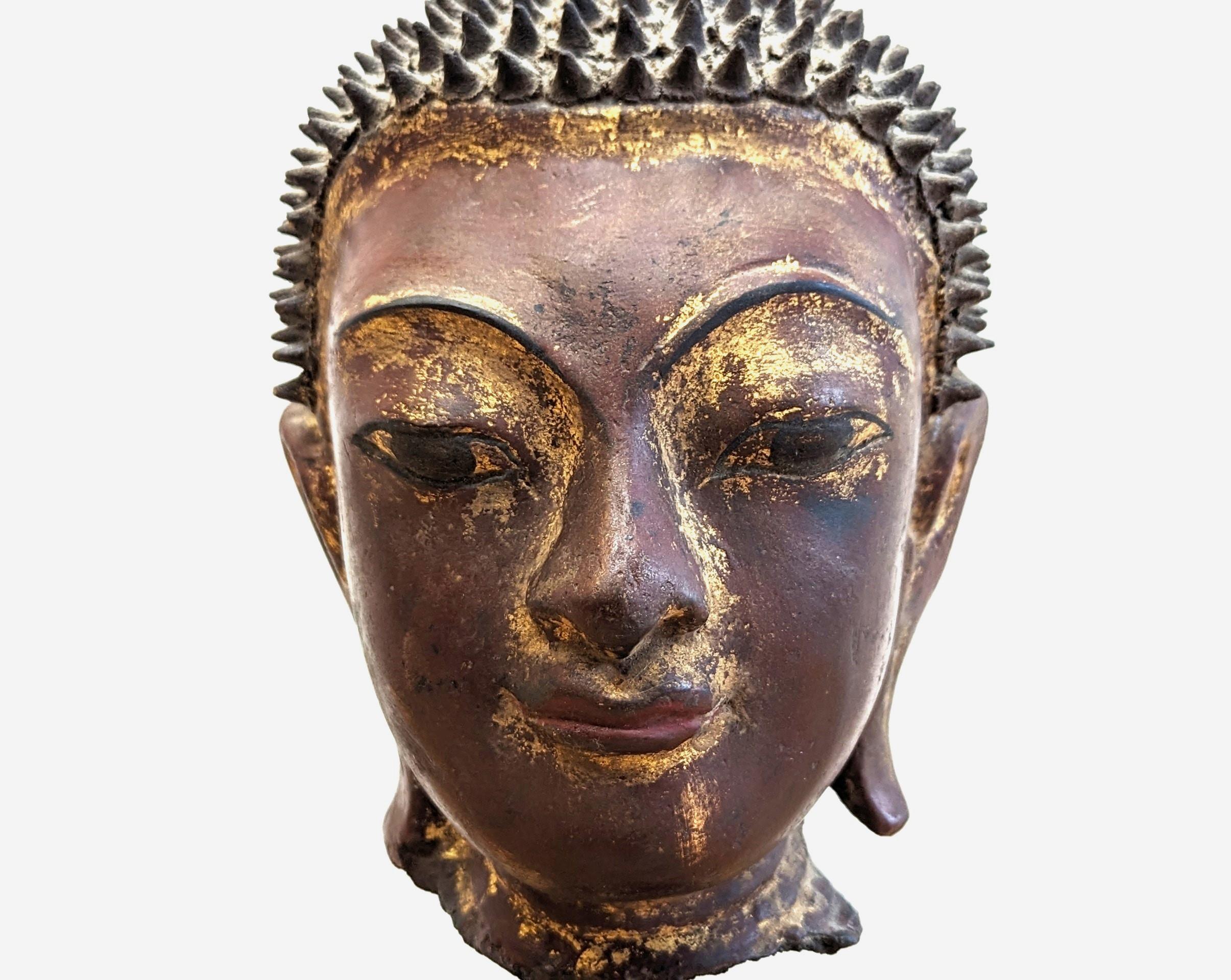 Antique Burmese Lacquer Buddha For Sale 5