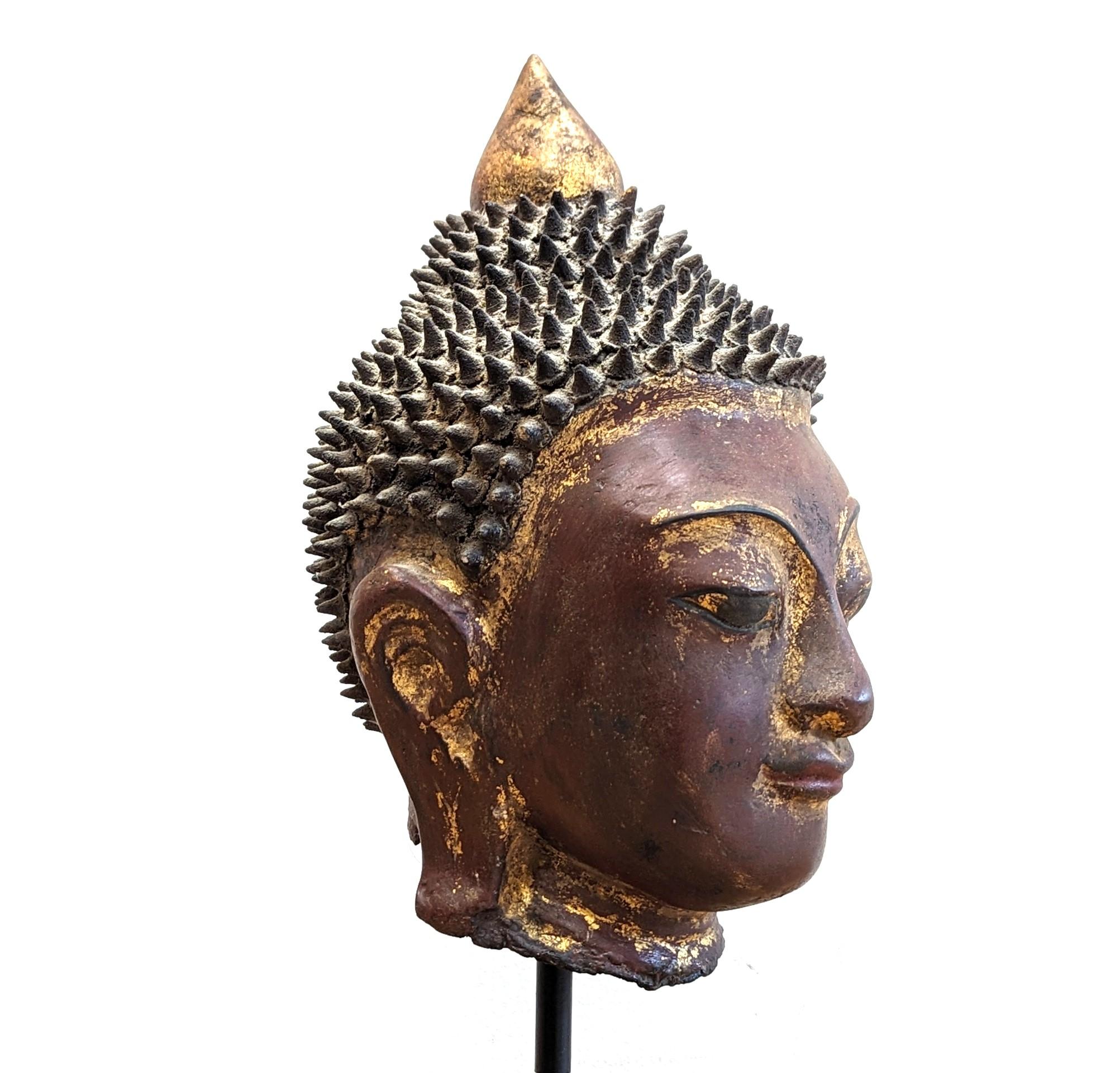 Other Antique Burmese Lacquer Buddha For Sale