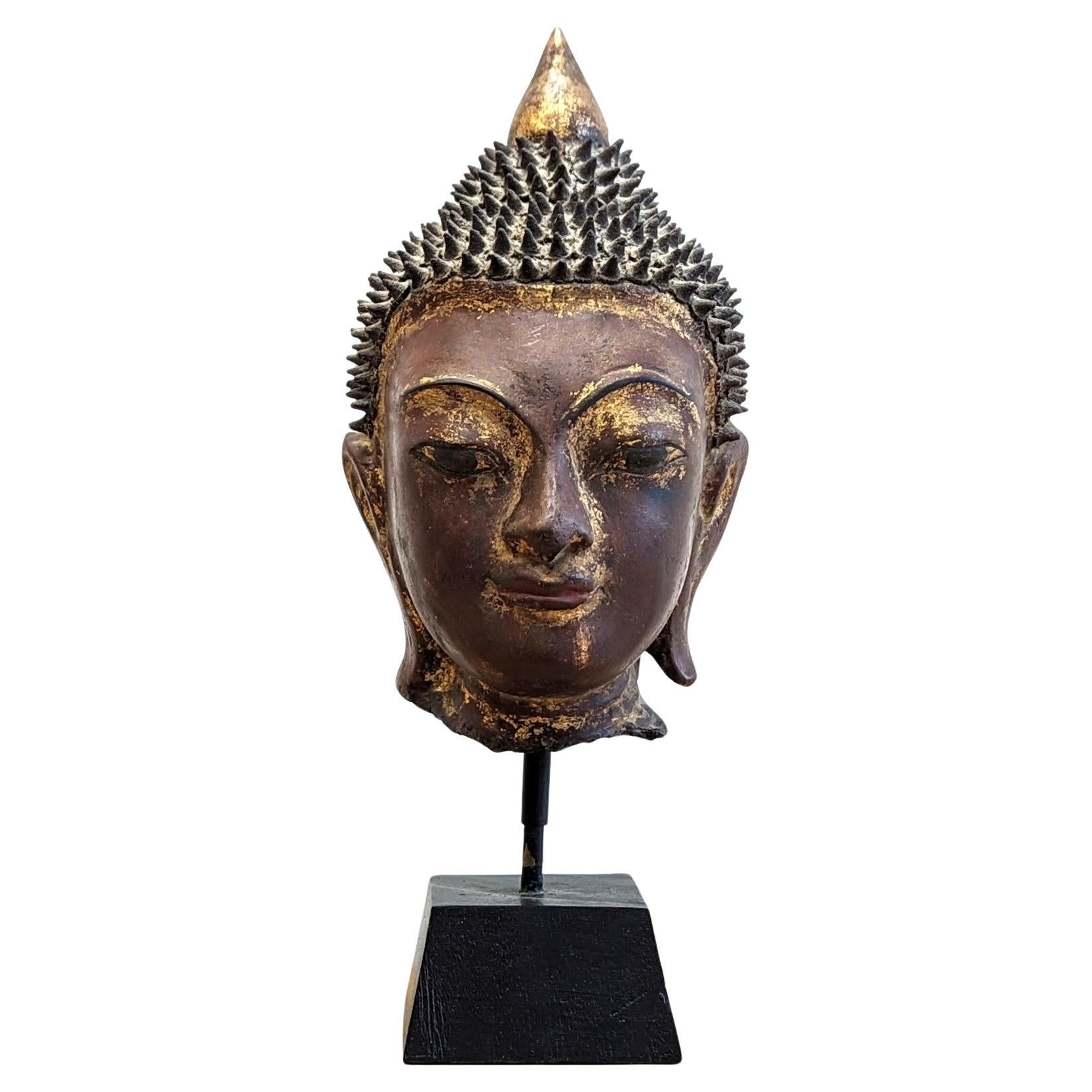 Antique Burmese Lacquer Buddha For Sale
