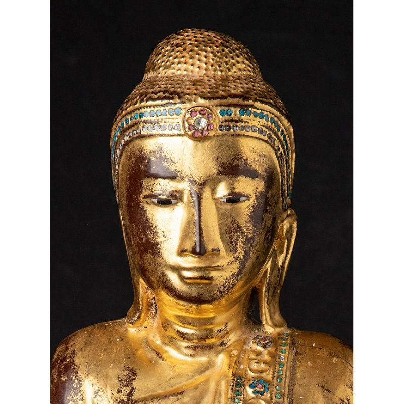 Antique Burmese Mandalay Buddha from Burma For Sale 5
