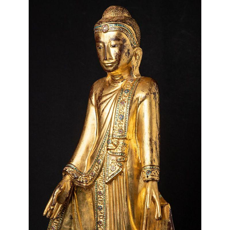 Antique Burmese Mandalay Buddha from Burma For Sale 6