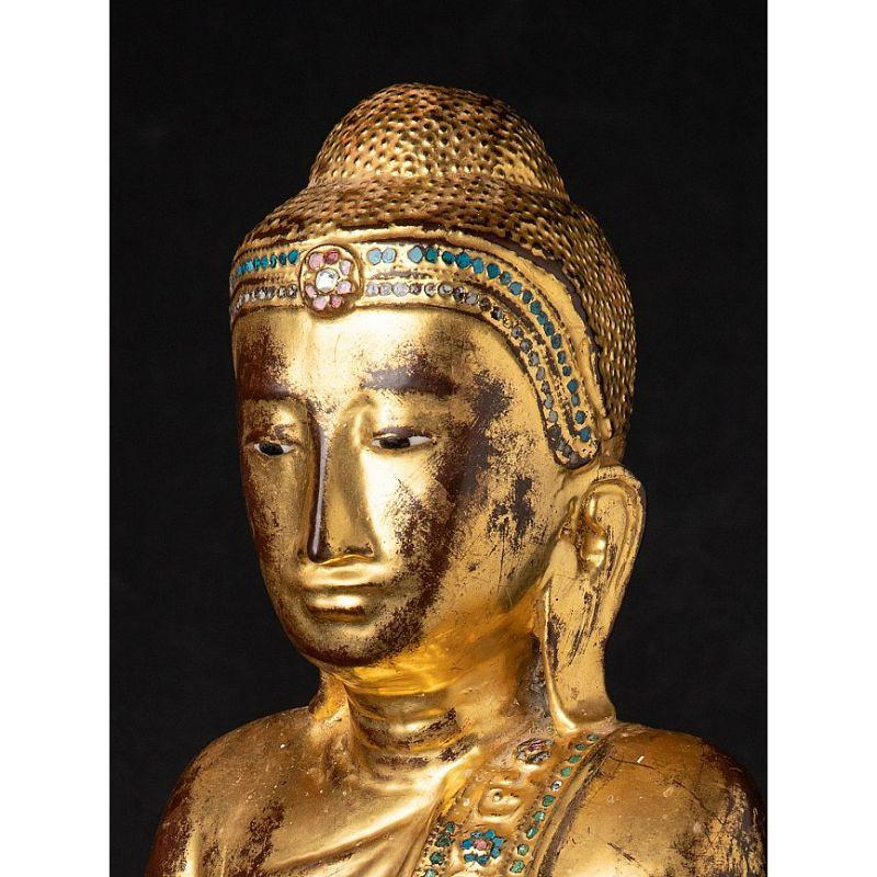 Antique Burmese Mandalay Buddha from Burma For Sale 7