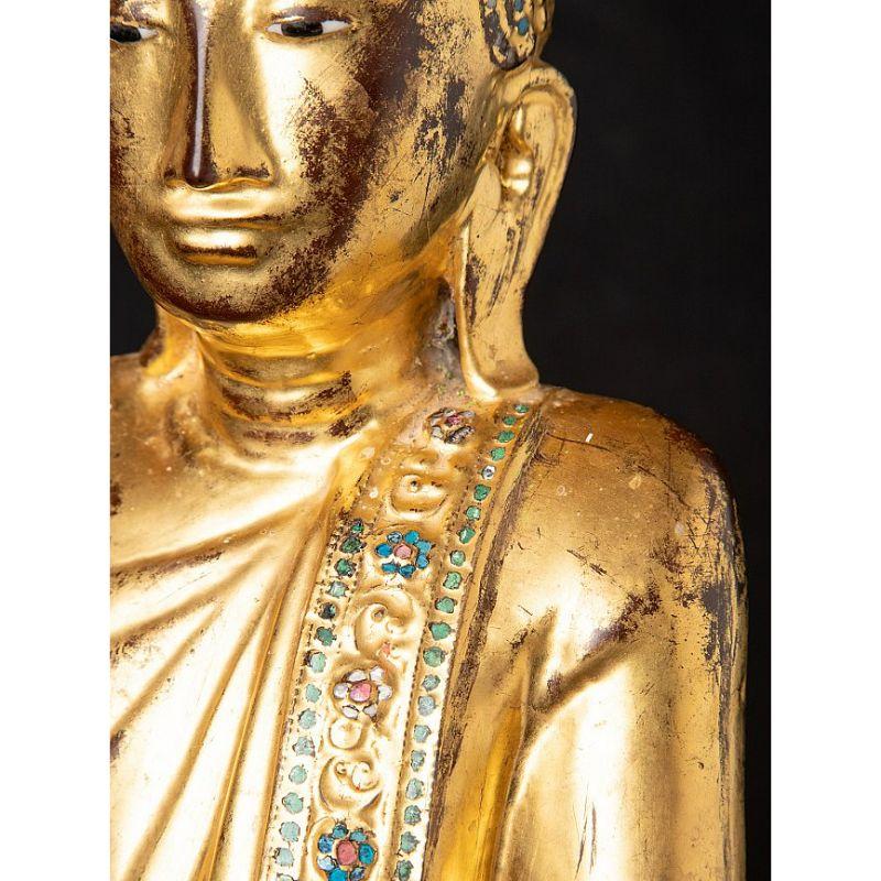 Antique Burmese Mandalay Buddha from Burma For Sale 11
