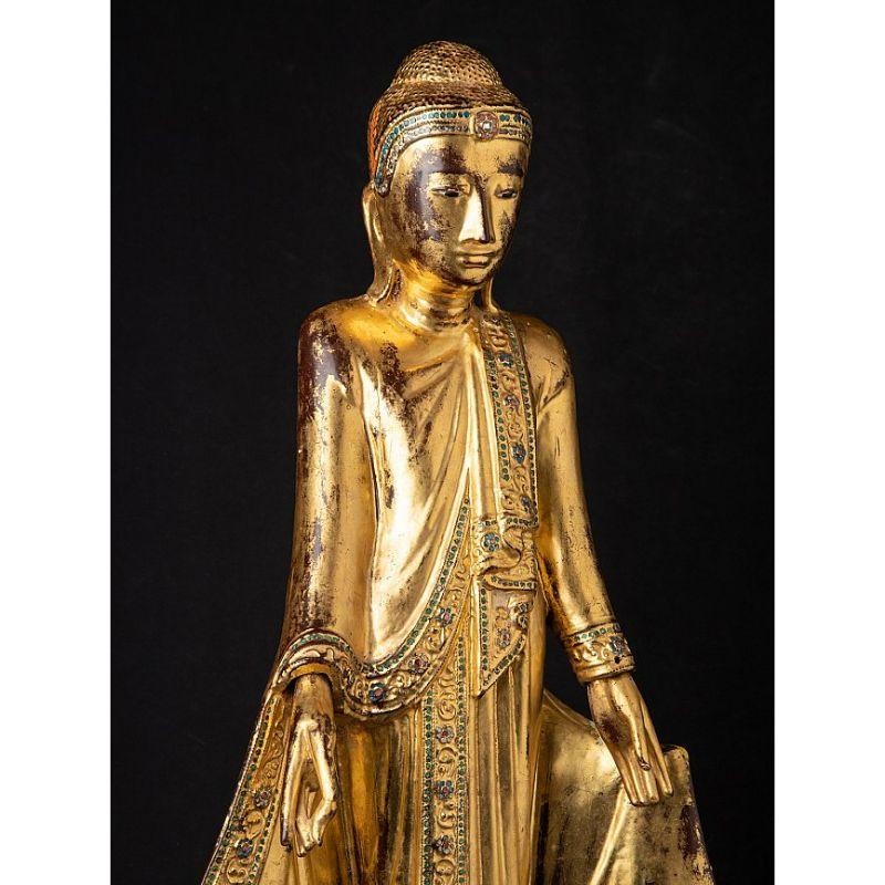 Antique Burmese Mandalay Buddha from Burma For Sale 2