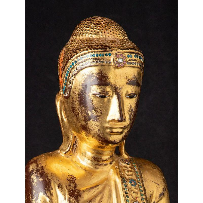 Antique Burmese Mandalay Buddha from Burma For Sale 3