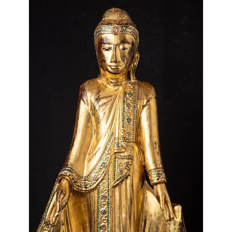 Antique Burmese Mandalay Buddha from Burma For Sale 4