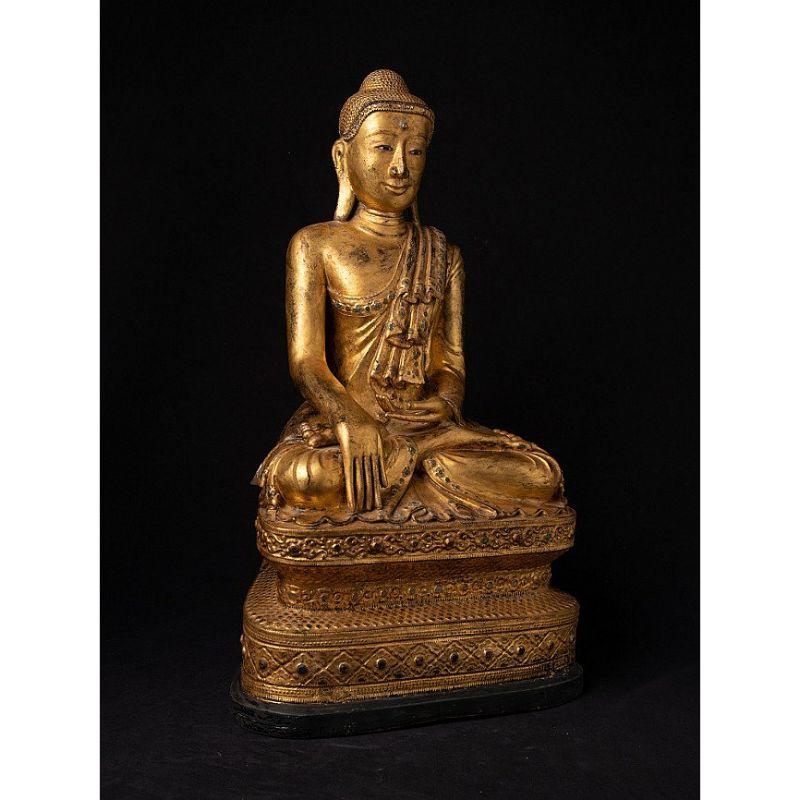 Antique Burmese Mandalay Buddha Statue from Burma For Sale 5
