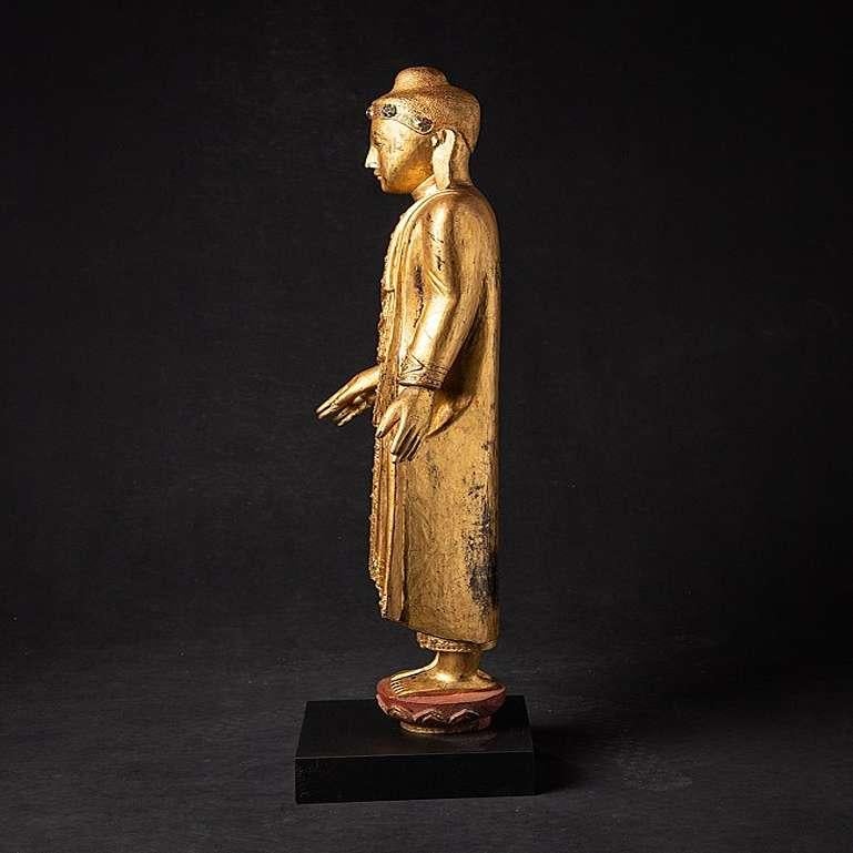 Antique Burmese Mandalay Buddha Statue from Burma For Sale 14