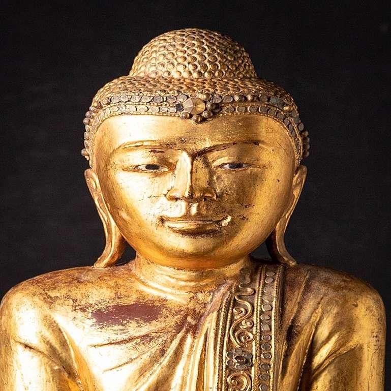 Antike burmesische Mandalay-Buddha-Statue aus Burma (Birmanisch) im Angebot