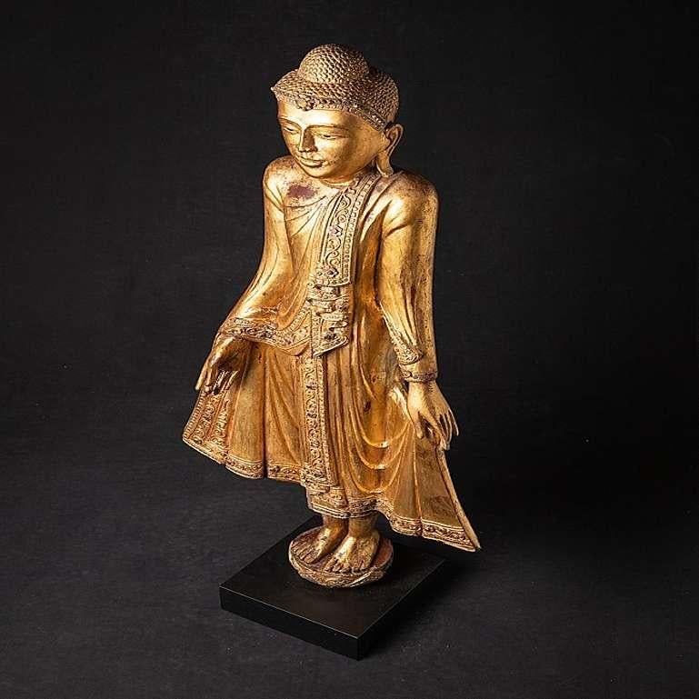 Antike burmesische Mandalay-Buddha-Statue aus Burma im Angebot 1