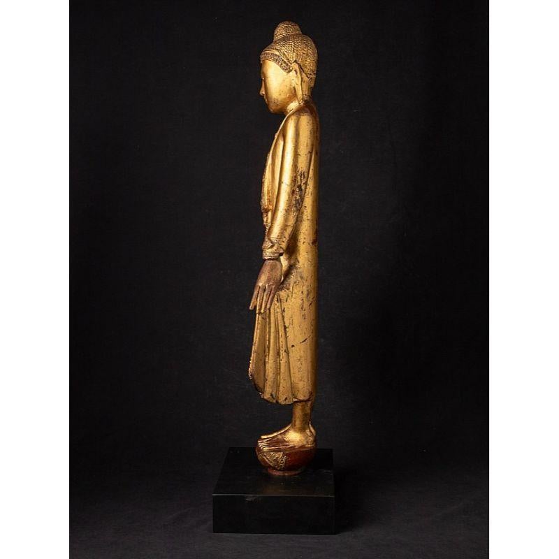 Antique Burmese Mandalay Buddha Statue from Burma For Sale 2