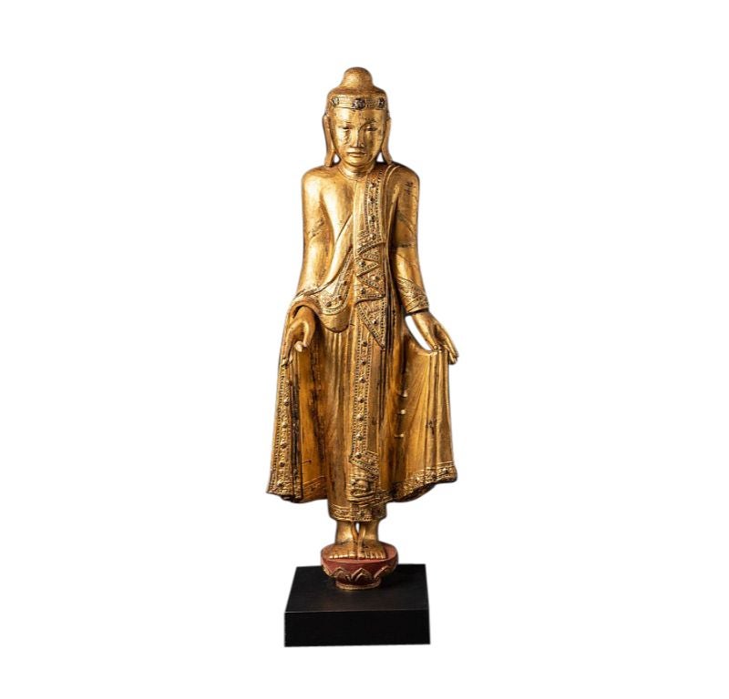 Antike burmesische Mandalay-Buddha-Statue aus Burma