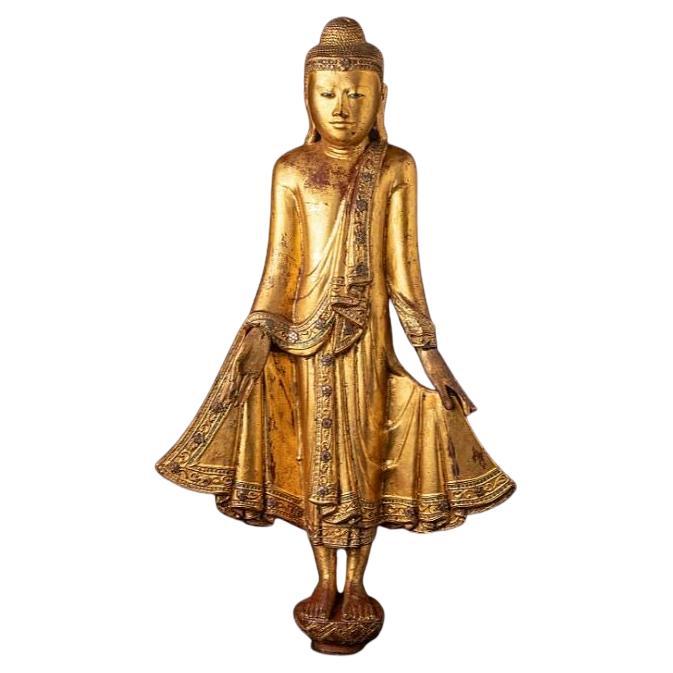 Antique Burmese Mandalay Buddha Statue from Burma For Sale