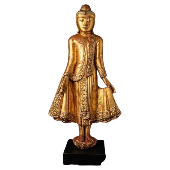 Antique Burmese Mandalay Buddha Statue from Burma For Sale
