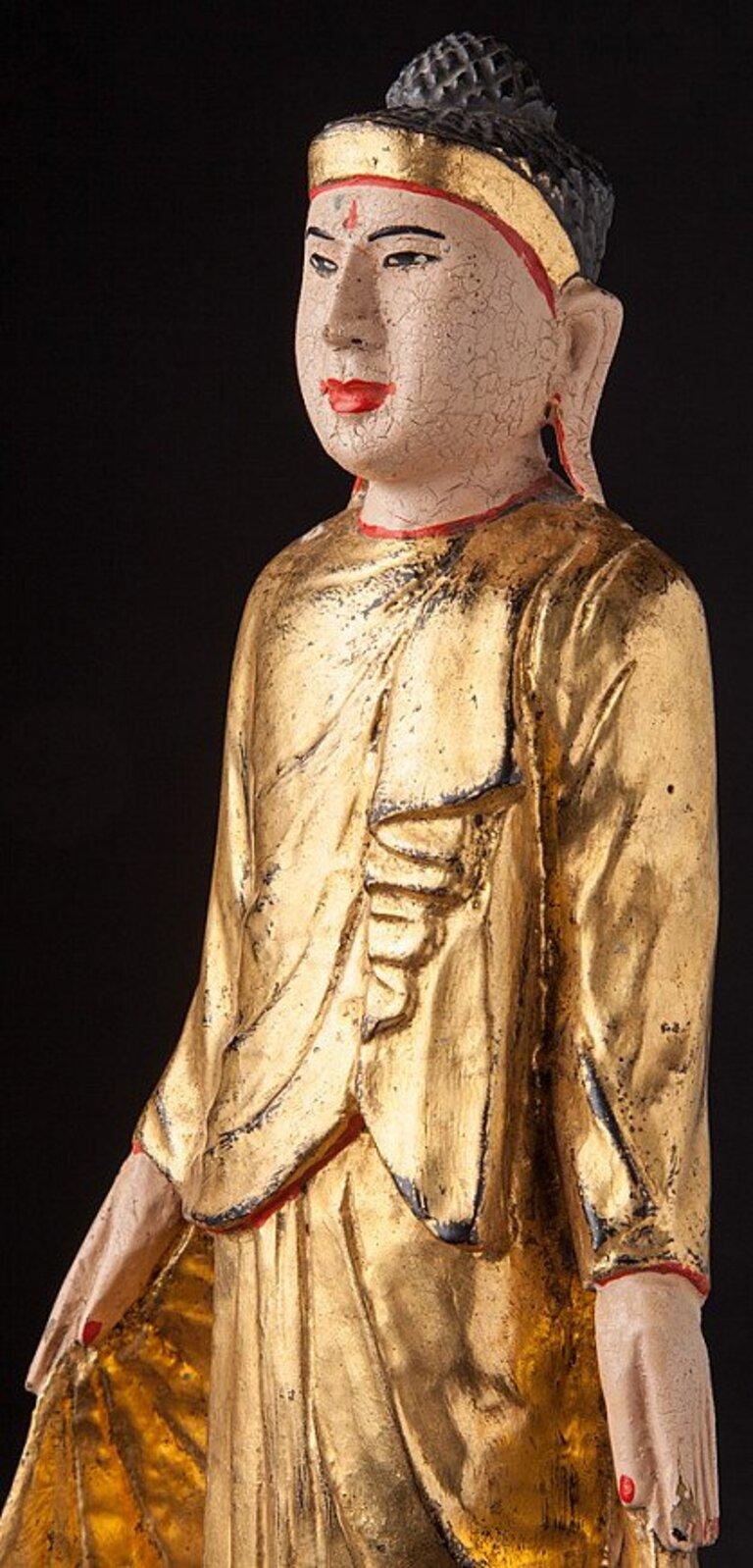Ancienne statue de Bouddha de Mandalay birman d'origine de Birmanie en vente 5