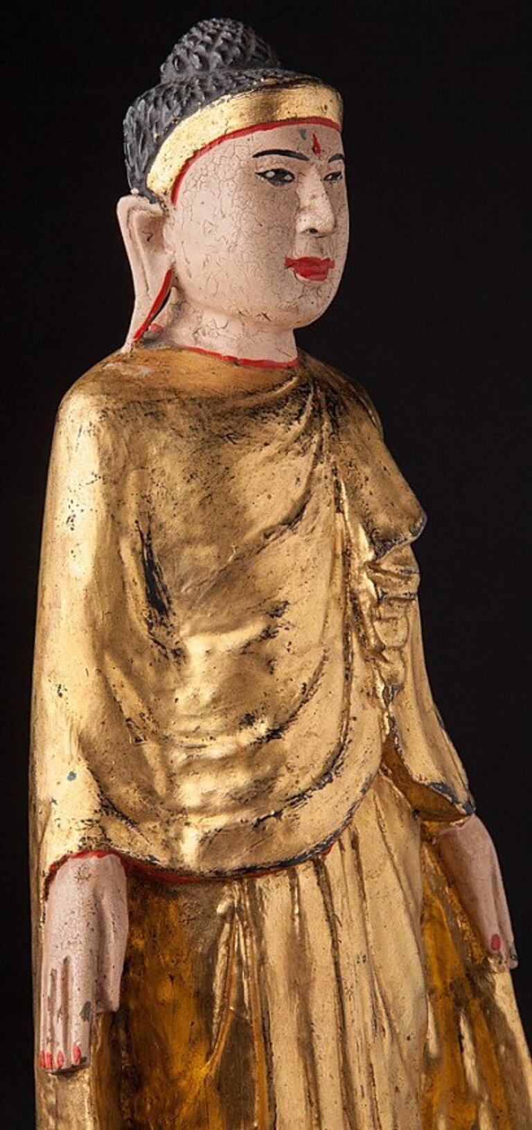 Ancienne statue de Bouddha de Mandalay birman d'origine de Birmanie en vente 1