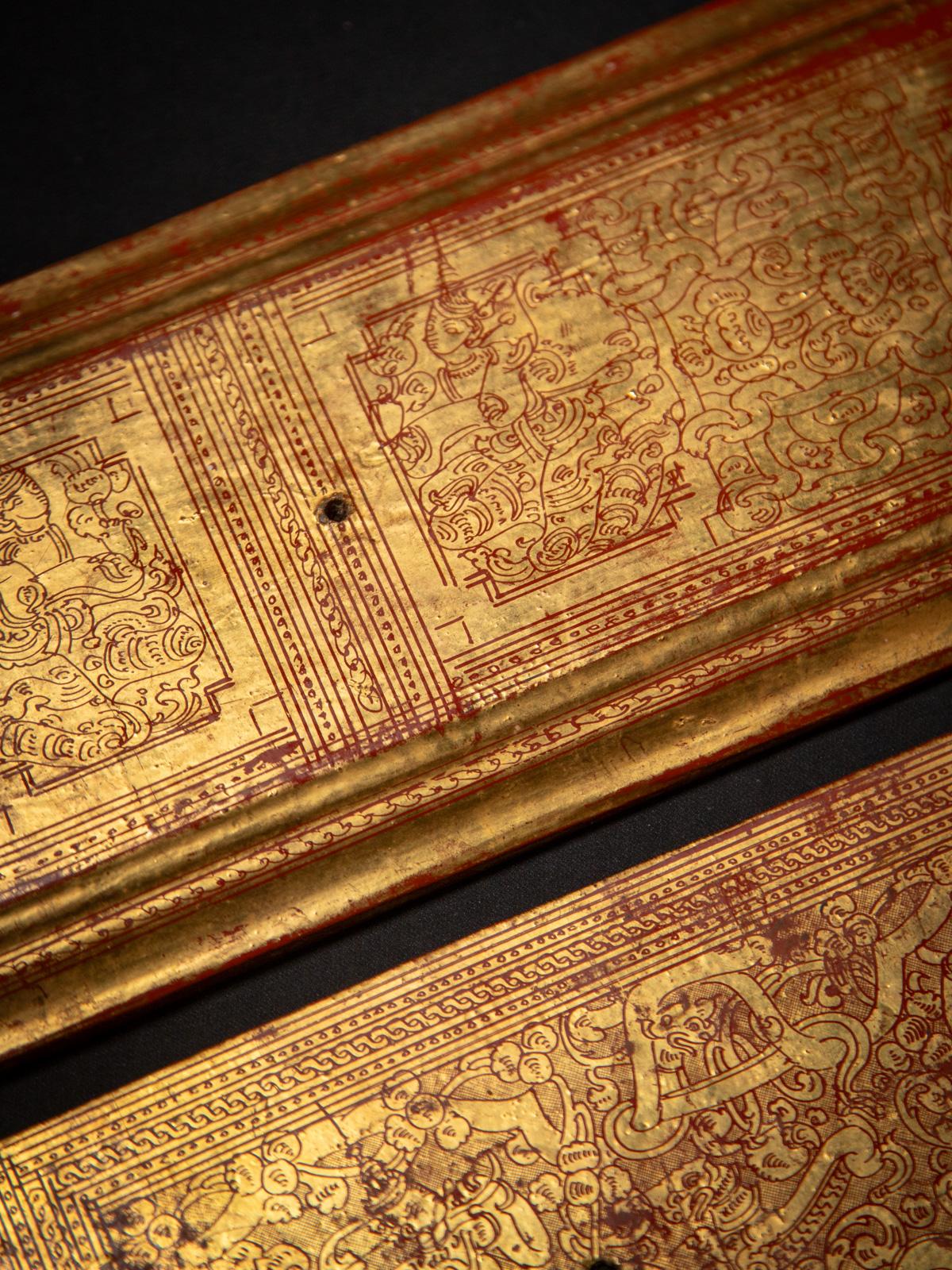 Manuscrit birman ancien - Livre Kammavaca de Birmanie en vente 5