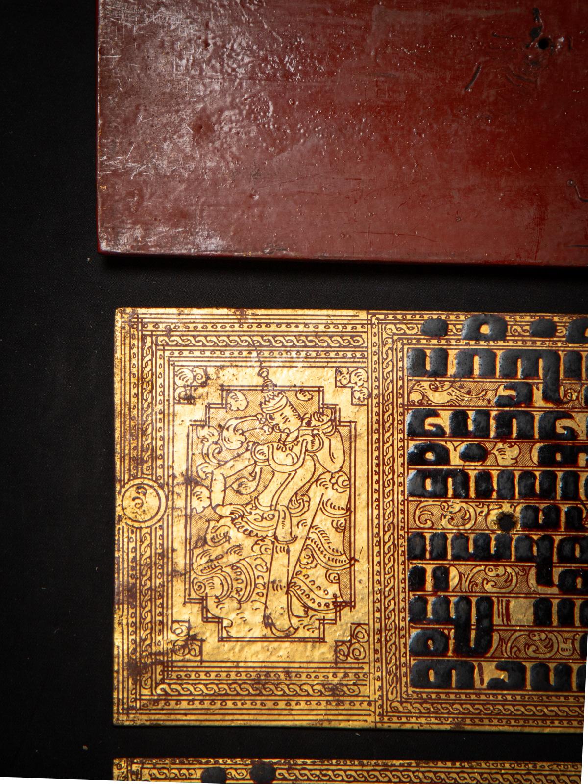 Manuscrit birman ancien - Livre Kammavaca de Birmanie en vente 10