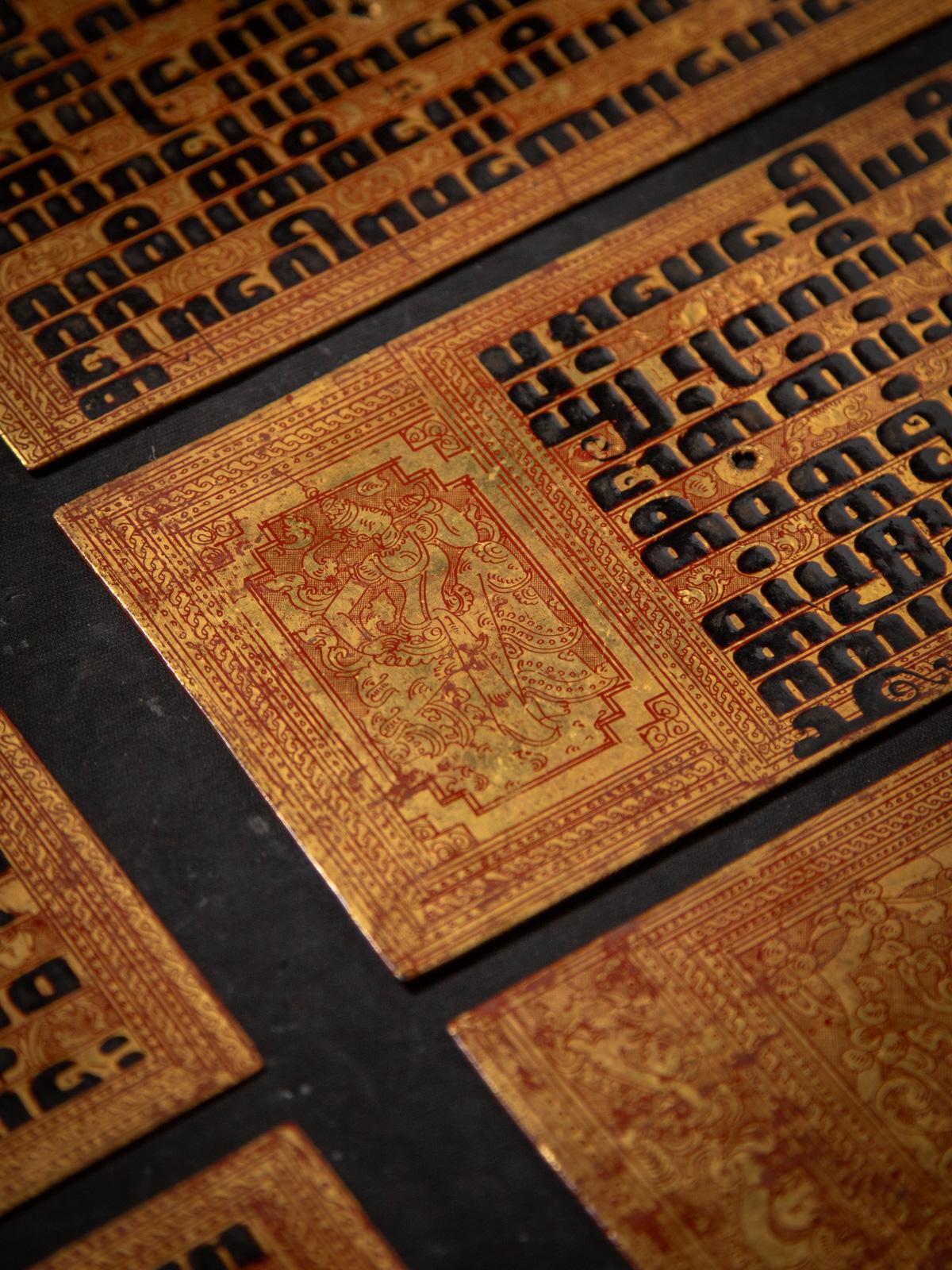 XIXe siècle Manuscrit birman ancien - Livre Kammavaca de Birmanie en vente