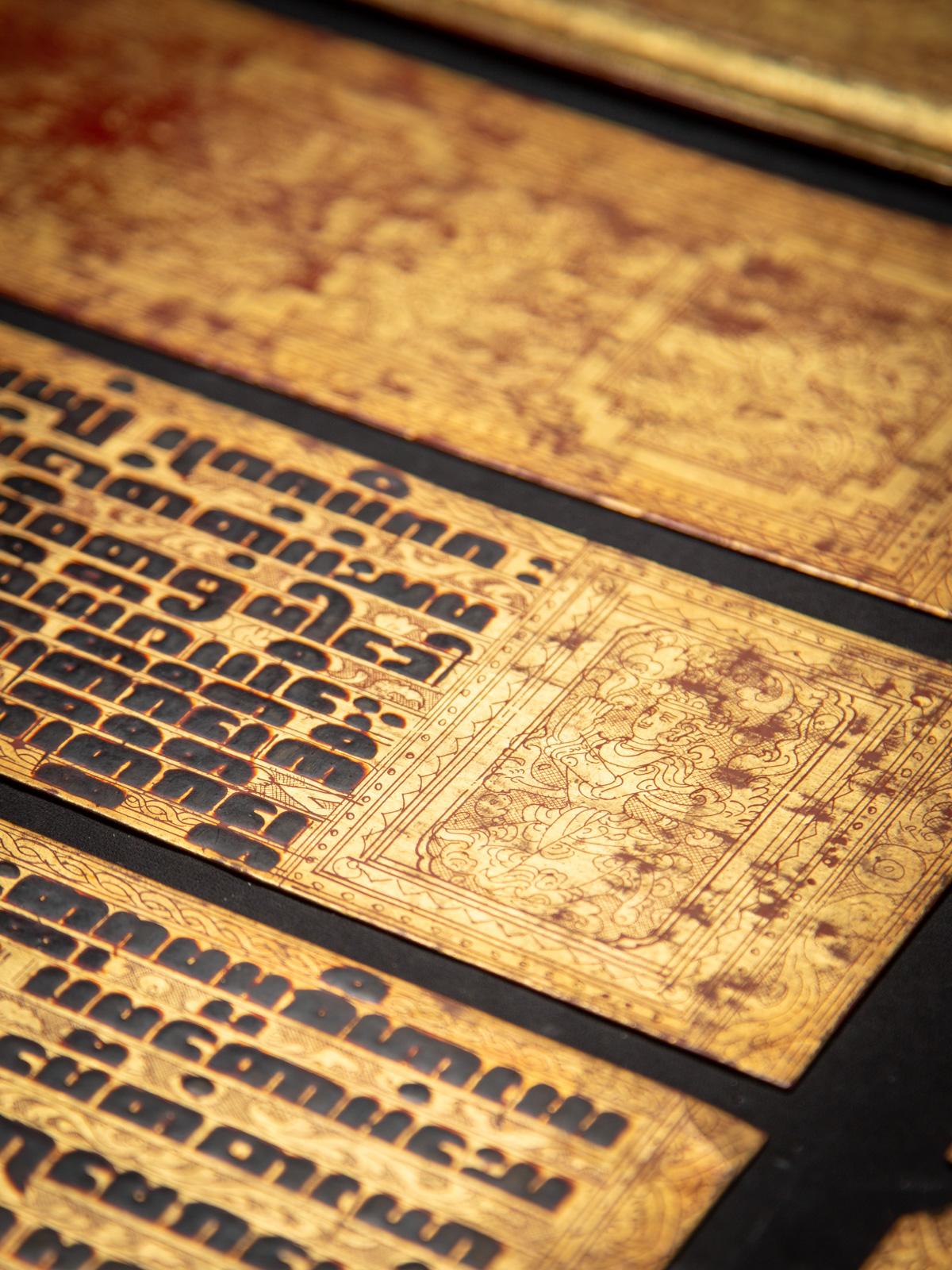 XIXe siècle Manuscrit birman ancien - Livre Kammavaca de Birmanie en vente