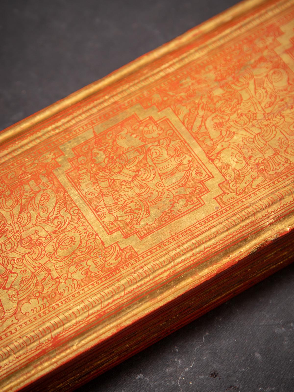 Manuscrit birman ancien - Livre Kammavaca de Birmanie en vente 4