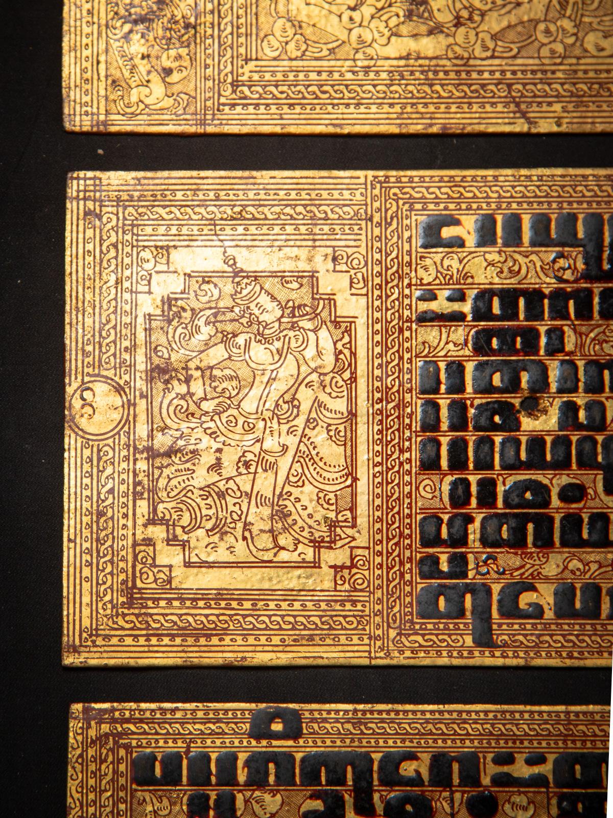 Manuscrit birman ancien - Livre Kammavaca de Birmanie en vente 4