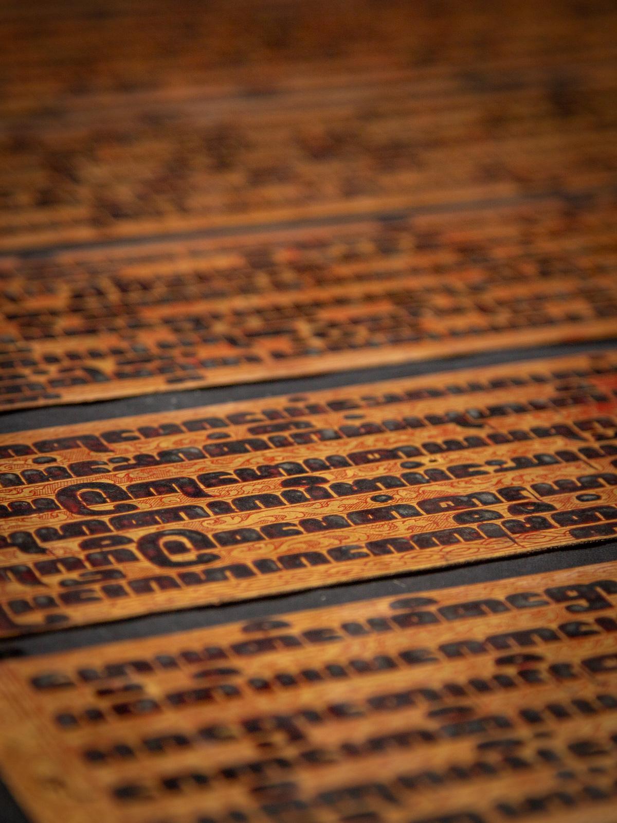 Manuscrit birman ancien - Livre Kammavaca de Birmanie en vente 4