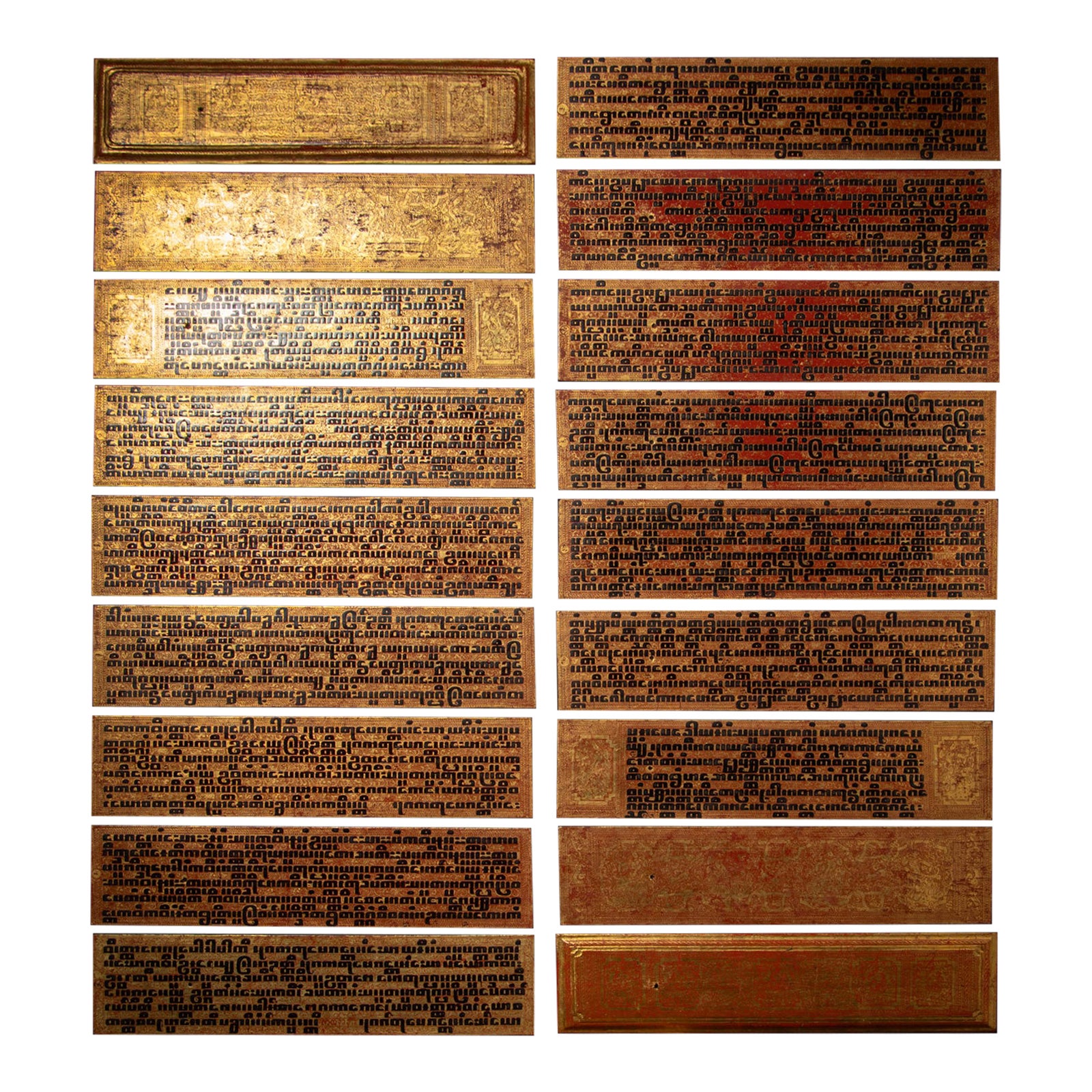 Antique Burmese Manuscript - Kammavaca book from Burma