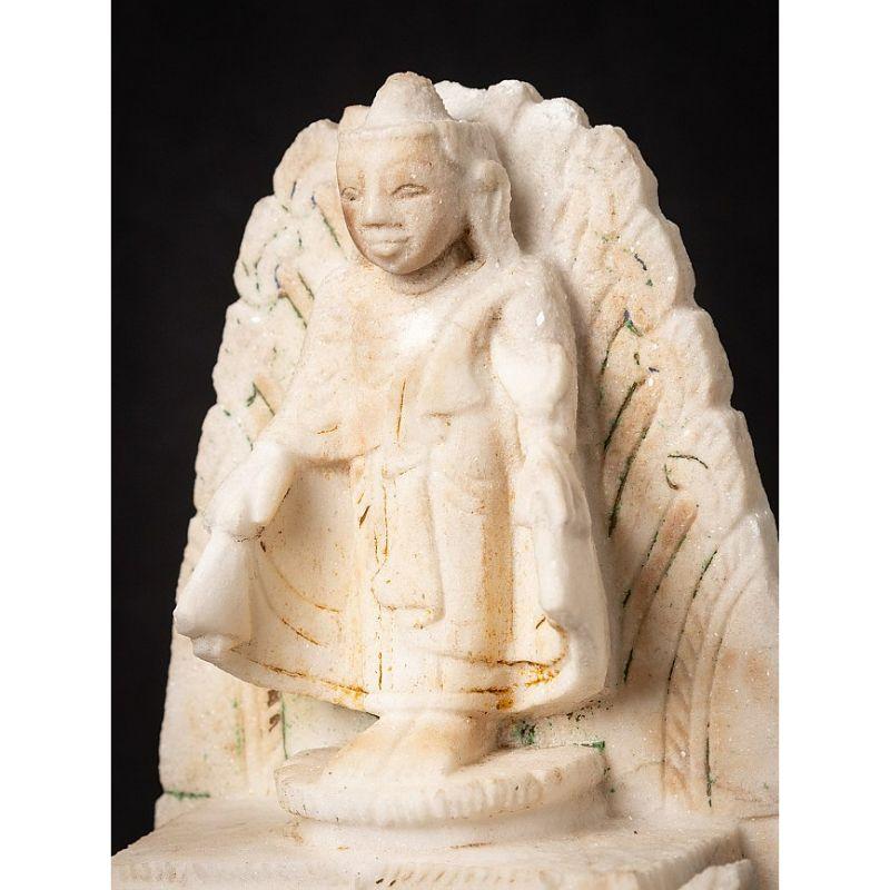 Antique Burmese Marble Buddha Statue from Burma For Sale 7